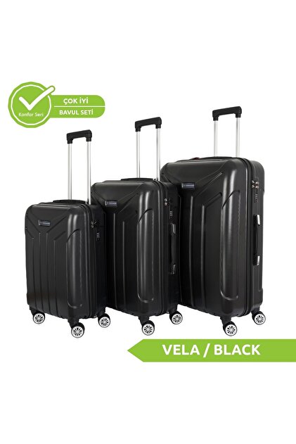 Vegmann Vela Siyah 3'lü Valiz Seti - Fiyatı, Yorumları