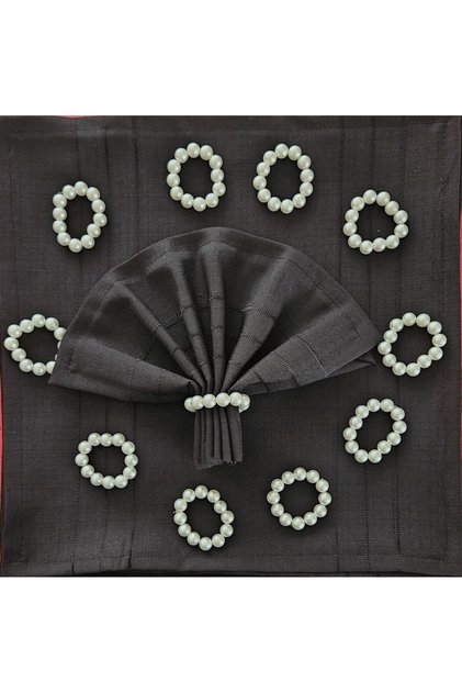 Colber Fabric American Serving Napkin and Ring (8 Pieces)