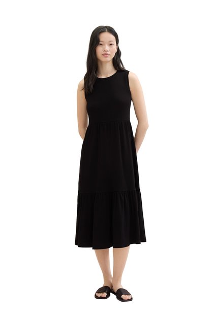 rochie midi din coastă din jerseu