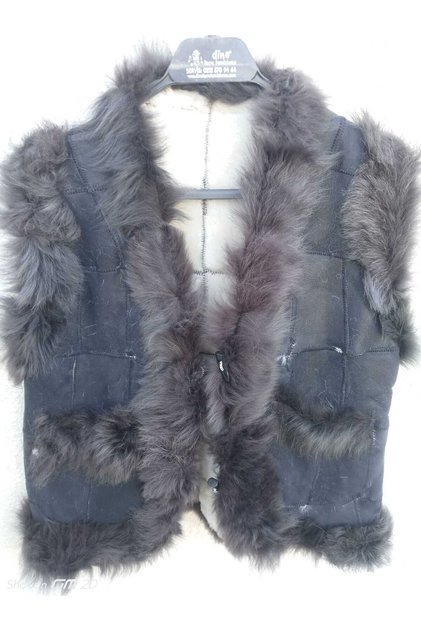 Genuine Lambskin Vest with Fur Inside