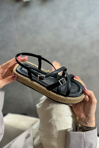 靴 TAKAHIRO MIYASHITA sandals SHOEBELLAS See Siyah İki Tokalı Kadın Sandalet - Fiyatı, Yorumları