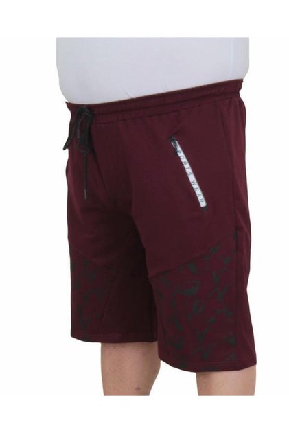 Big Size Men's Combed Cotton Shorts Camouflage Pieces 24628 Murdum