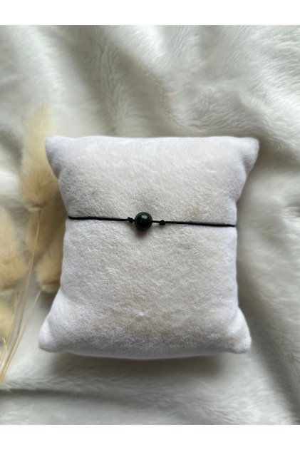 Emerald Stone Rope Bracelet Natural Stone