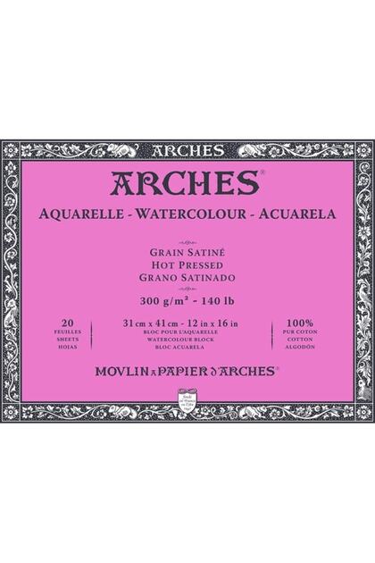 Water Color Block Notebook Hot Pressed 300g 20 Sheets 31x41