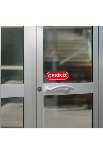 obibaskı Itiniz-çekiniz Kapı Etiketi Sticker 7 X 18 Cm - Fiyatı