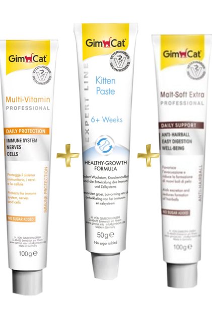 Multivitamin 100gr + Kedi Macunu Kitten Paste 50gr + Malt Soft Extra 100 Gr