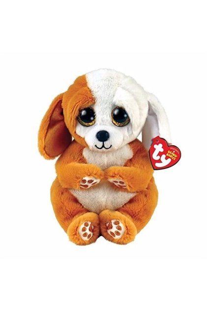 Ty Ruggles Brown / White Dog 20 Cm