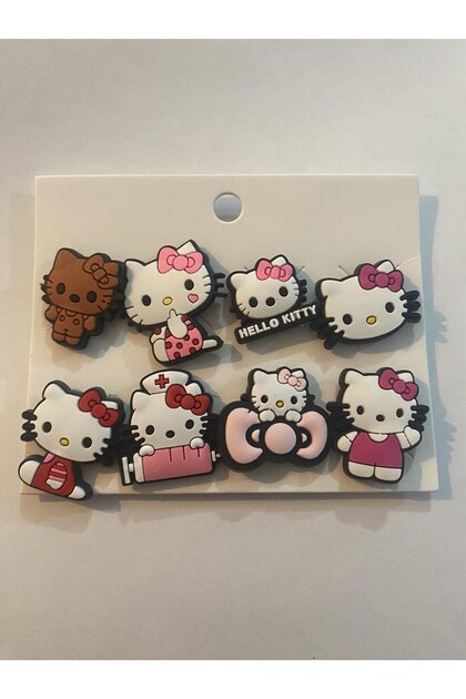 Genel Markalar Jibbitz Terlik Süsü Hello Kitty 8 Adet - Fiyatı