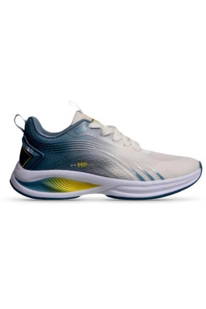 Mp 241-1626 White Blue Unisex Lace-up Walking Shoes