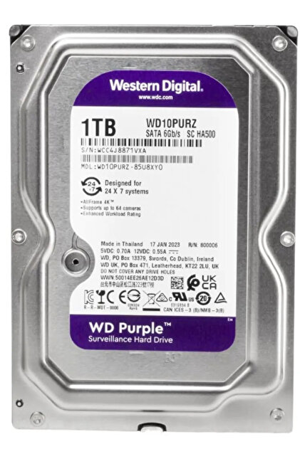 Western Digital Purple WD10PURZ SATA 3.0 5400 RPM 3.5