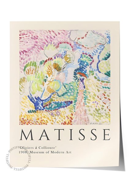 Çerçevesiz Poster, Illüstrasyon Çizim Poster - Henri Matisse Pastel, Duvar Posteri, Hd Baskı, Kalın