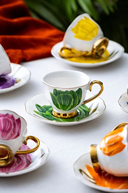 ACAR Tiffany 6 Kişilik Kahve Fincanı Takımı - 90 ml - Fiyatı