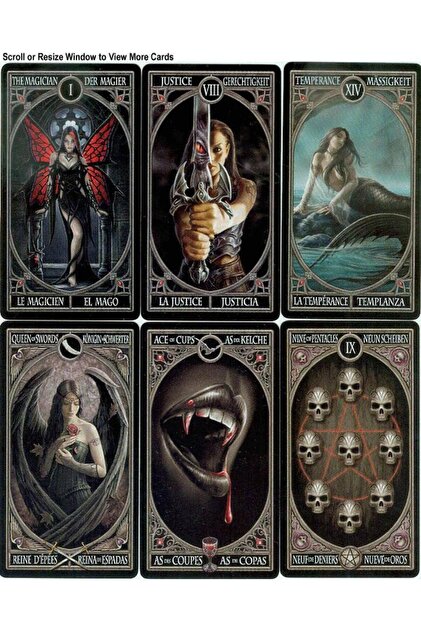 FOURNİER Profesyonel Gothic Tarot Kartı – Anne Stokes - Fiyatı