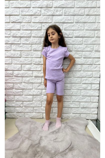 FRILLED LOVELY SUMMER GIRL'S SUIT (1-2 SIZES RECOMMENDS YOUR LARGE)