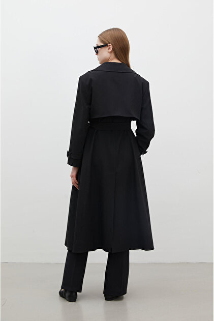 Tu/TuメロハーAOR Manuka PARIS OVERSIZE KRUVAZE TRENÇKOT SİYAH - Fiyatı, Yorumları