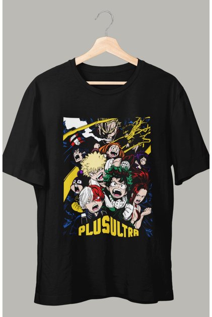 Μπλουζάκι Oversize My Hero Academia Plusultra Printed, Unisex Anime Printed T-shirt