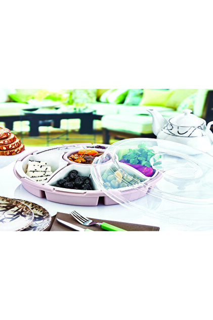 GRİMOR Life 7 Bölmeli Çok Amaçlı Plastik Kahvaltılık Ve Çerezlik