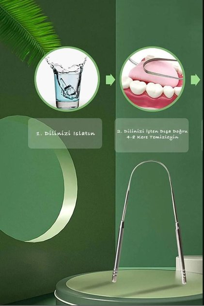 Silver Tongue Cleaning Tongue Stripper Cleaner Tongue Cleaning Apparatus