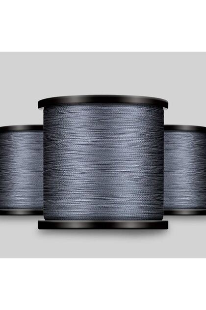 0.14 Mm RX4-4 Layer 150 Meters, 12.2 kg Pulls, Gray Colored Rope, Braid, Silk Fishing Line