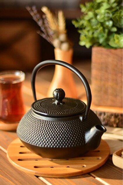 Bambum Taşev T2764 Linden - Sümbül 750 ml Siyah Döküm (DEMLİK