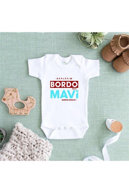 Unisex Bebek Beyaz Karadeniz Baskılı