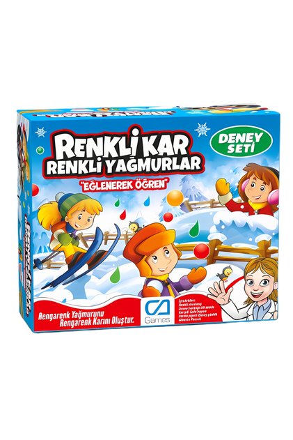 Colorful Snow Colored Rain Fun Educational Scientific Experiment Set for Kids Ages 3+