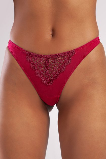 Garland Mini Slip, Women's Lace Wine Panties