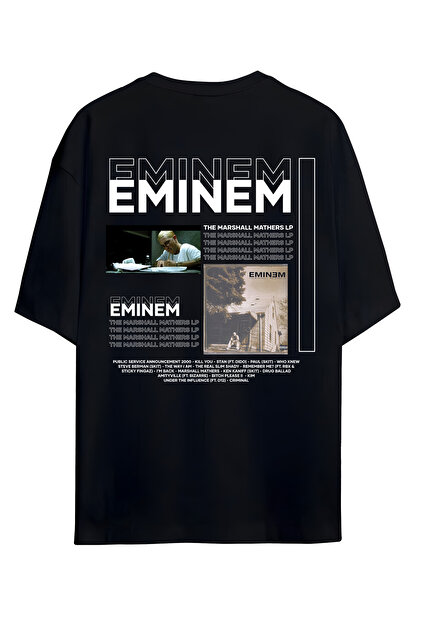 Eminem The Marshall Mathers LP Tシャツ Adrift Eminem - The Marshall Mathers LP Tasarımlı Unisex
