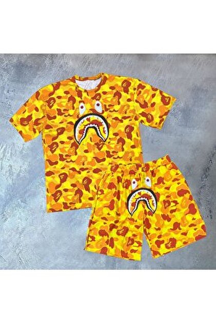 Butik Beyza Bape Tshirt Ve Şort İkili Takım - Fiyatı, Yorumları