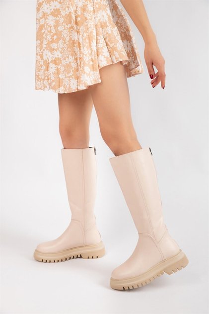 Alpha Cream Skin Women's Boots