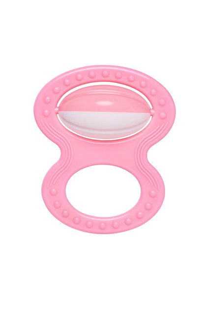 Baby Rattle with Holder Pink