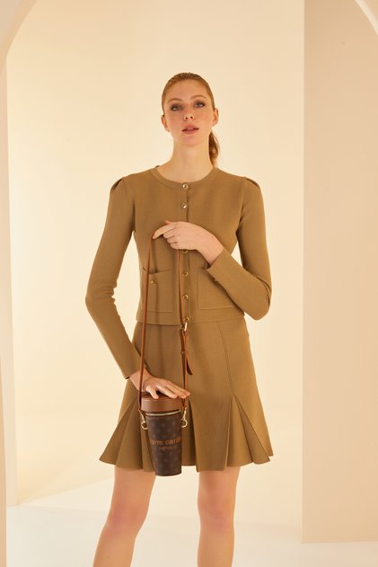 Brown Women's Shoulder Bag 05PO24Y1869