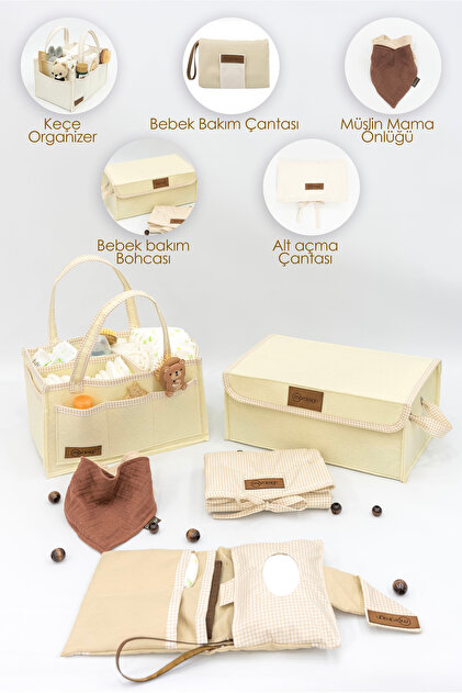 mordesign Yenidoğan Bebek Bakım Çeyiz Seti; Bebek Hediyesi, Anne
