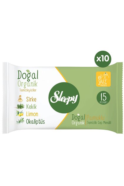 Doğal Organik Pamuklu Cep Mendili 150 Yaprak (10X15)