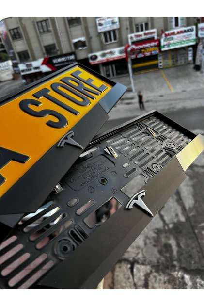TESLA Mat Model Pleksi Plakalık (1 takım,2 adet)