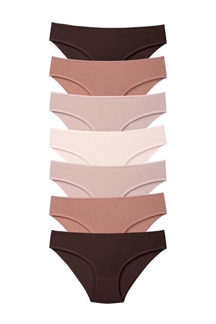 7 Pack Women's Panties - Cotton and Lycra