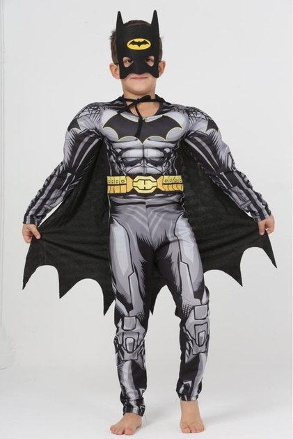 Children's Batman Costume - Muscular Cloak Outfit