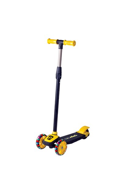Scooter Çocuk Scooter Işıklı Slikon Teker Sarı 40 Kg Taşıma