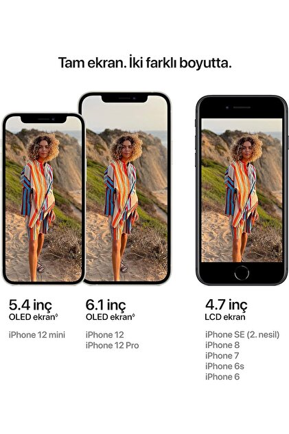 Apple iPhone 12 64 GB Mavi Cep Telefonu Aksesuarsız Kutu (Apple