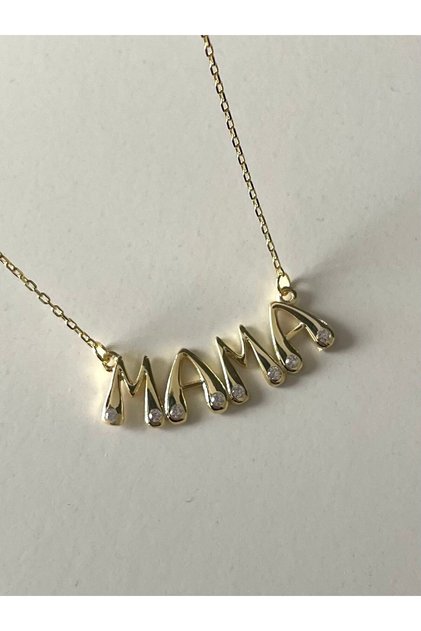 925 Ayar Gümüş MAMA Anneler Günü Kolyesi