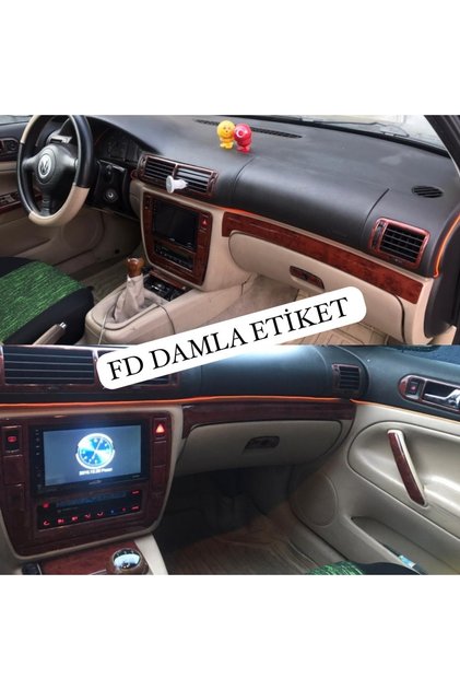 Volkswagen Passat B5 Dashboard, Console, Trim, and Interior Cover Set, Mahogany Color, Custom Design