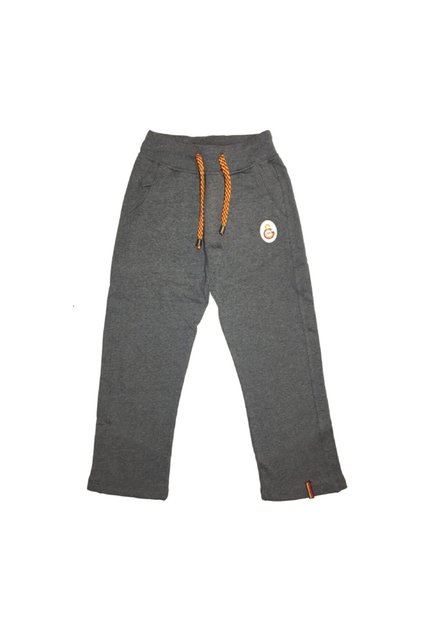 Unisex Children's Gray Licensed Ribbed Combed Cotton Sweatpants