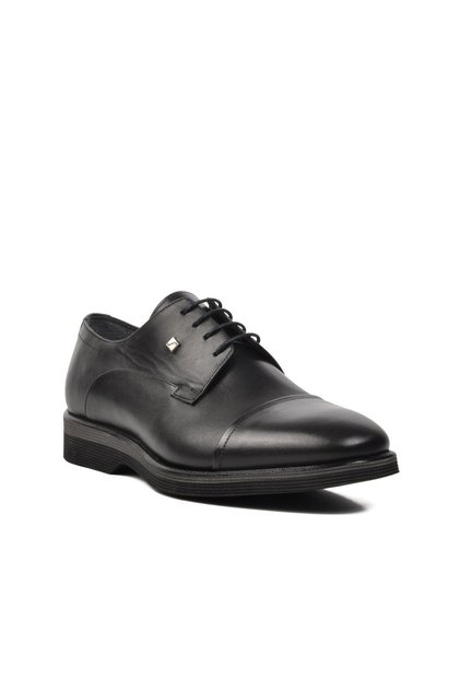 3103 Black Genuine Leather Men's Casual Shoes