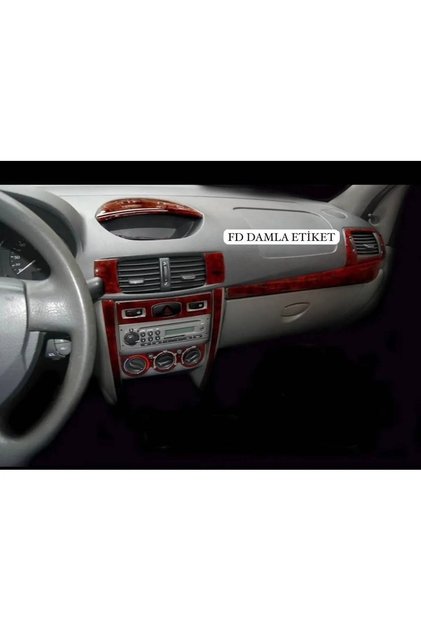 Renault Symbol 2009 - 2013 Dashboard, Console, Trim, and Insole Mahogany Veneer, Mahogany Color, Special Design