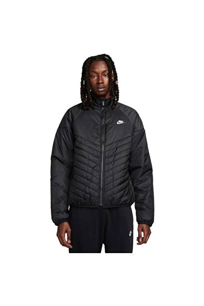 nike black padded coat