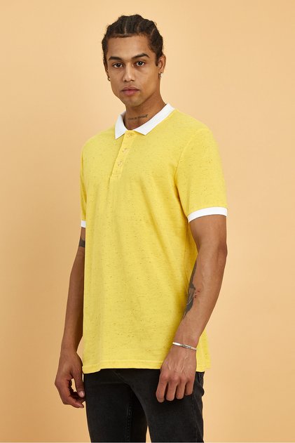 Polo Neck T-Shirt - Ad-Y35043Lns