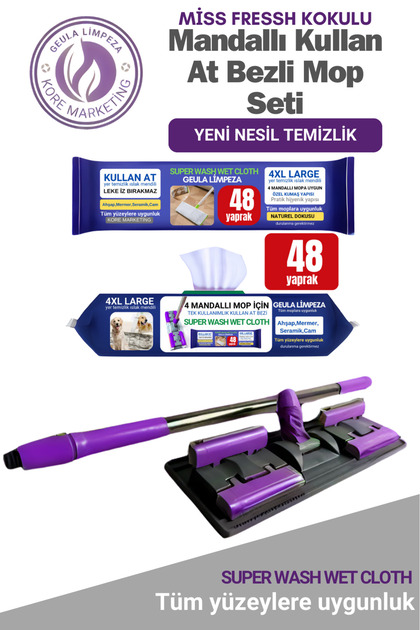 geula LİMPEZA Mandallı Kullan at mop set Yüzey Temizlik Havlusu