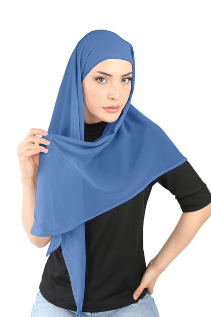 Inner Boneli Oval Cut Scarf - Denim Blue - (St103), (Id 2910342)