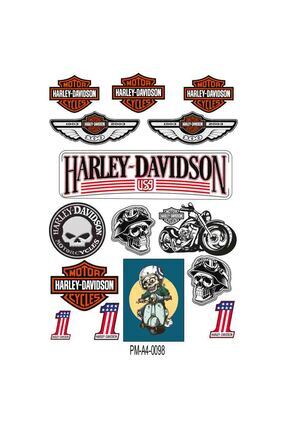 Harley-Davidsonクリップ&ステッカーまとめてお得セット MOTOSEPETİM HARLEY DAVIDSON KURU KAFA STİCKER SET MOTOSİKLET