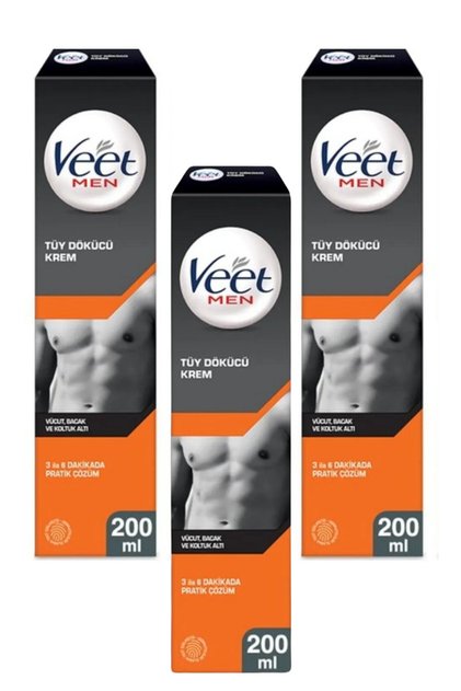 Men's Special Hair Removal Cream 200 ml X3